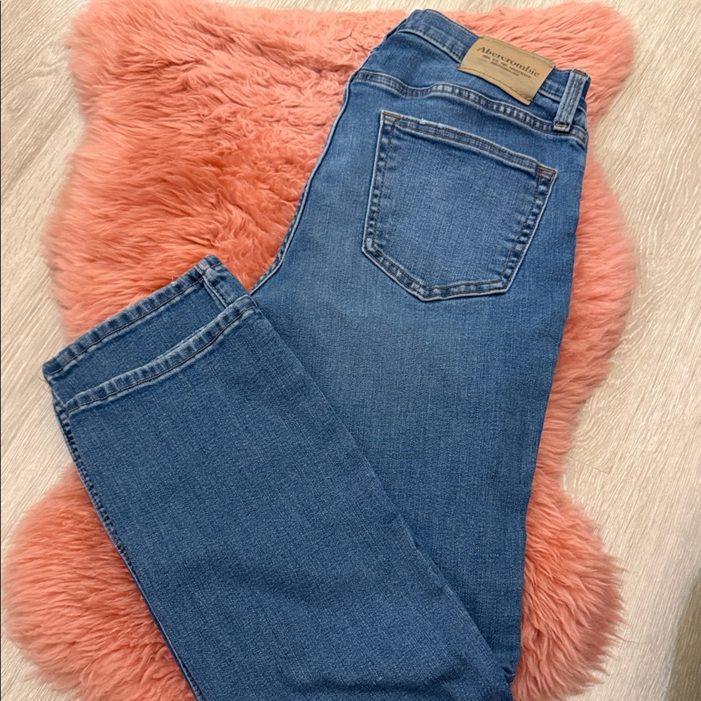 Abercrombie Kids Classic Blue Straight Leg Jeans